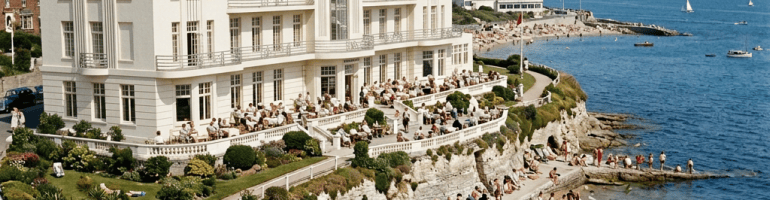 1930s Art Deco hotel in Weymouth cove