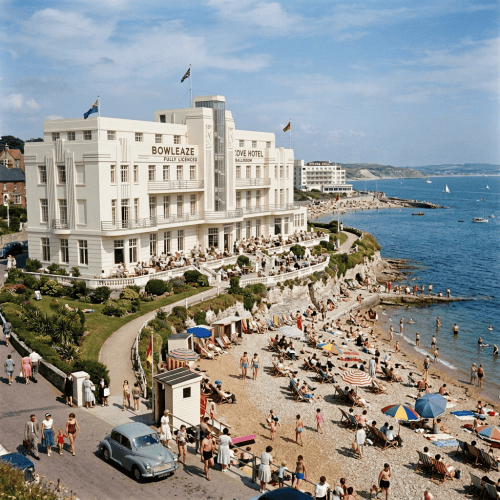 1930s Art Deco hotel in Weymouth cove